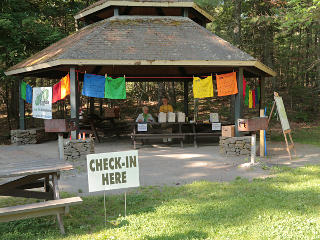 Runner check-in / registration kiosk